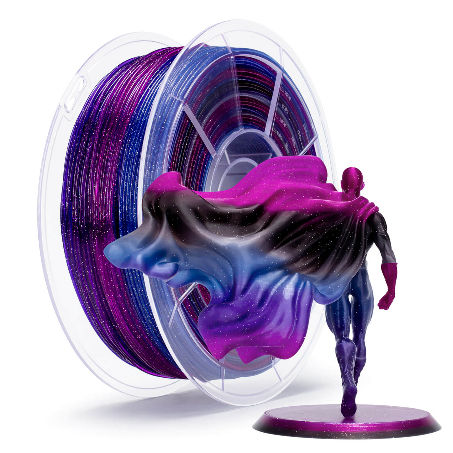 ZIRO Fast Gradient Twinkling Translucent PLA – Galaxy (1.75mm, 1kg)