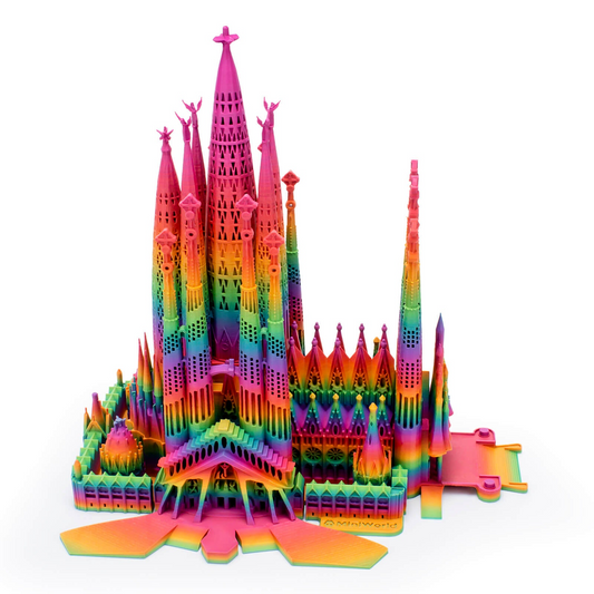 ZIRO Fast Gradient Matte PLA – Rainbow Blaze (1.75mm, 1kg)