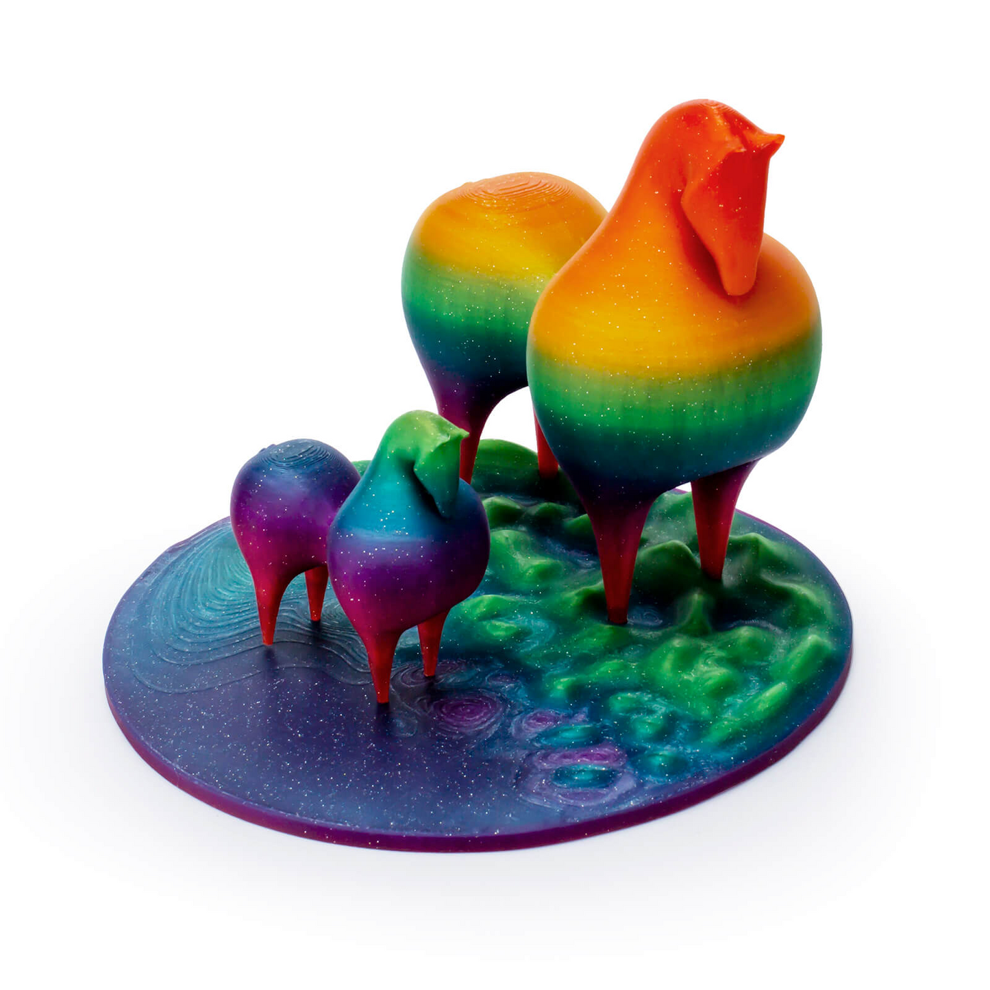ZIRO Fast Gradient Twinkling Translucent PLA – Chromatic Glitter (1.75mm, 1kg)