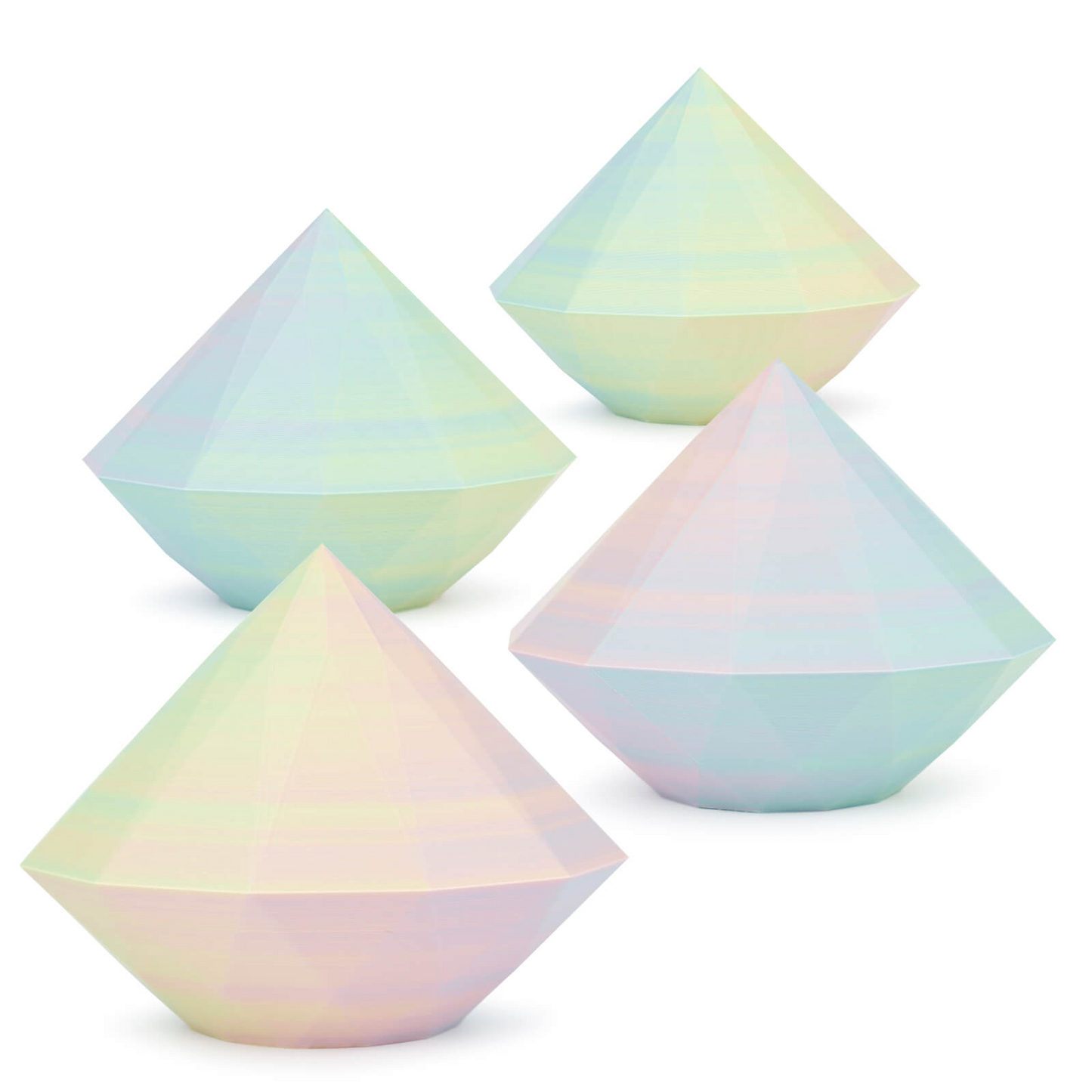 ZIRO Tri-Color Matte PLA Filament β 1.75mm, Colorful Mist, 1kg