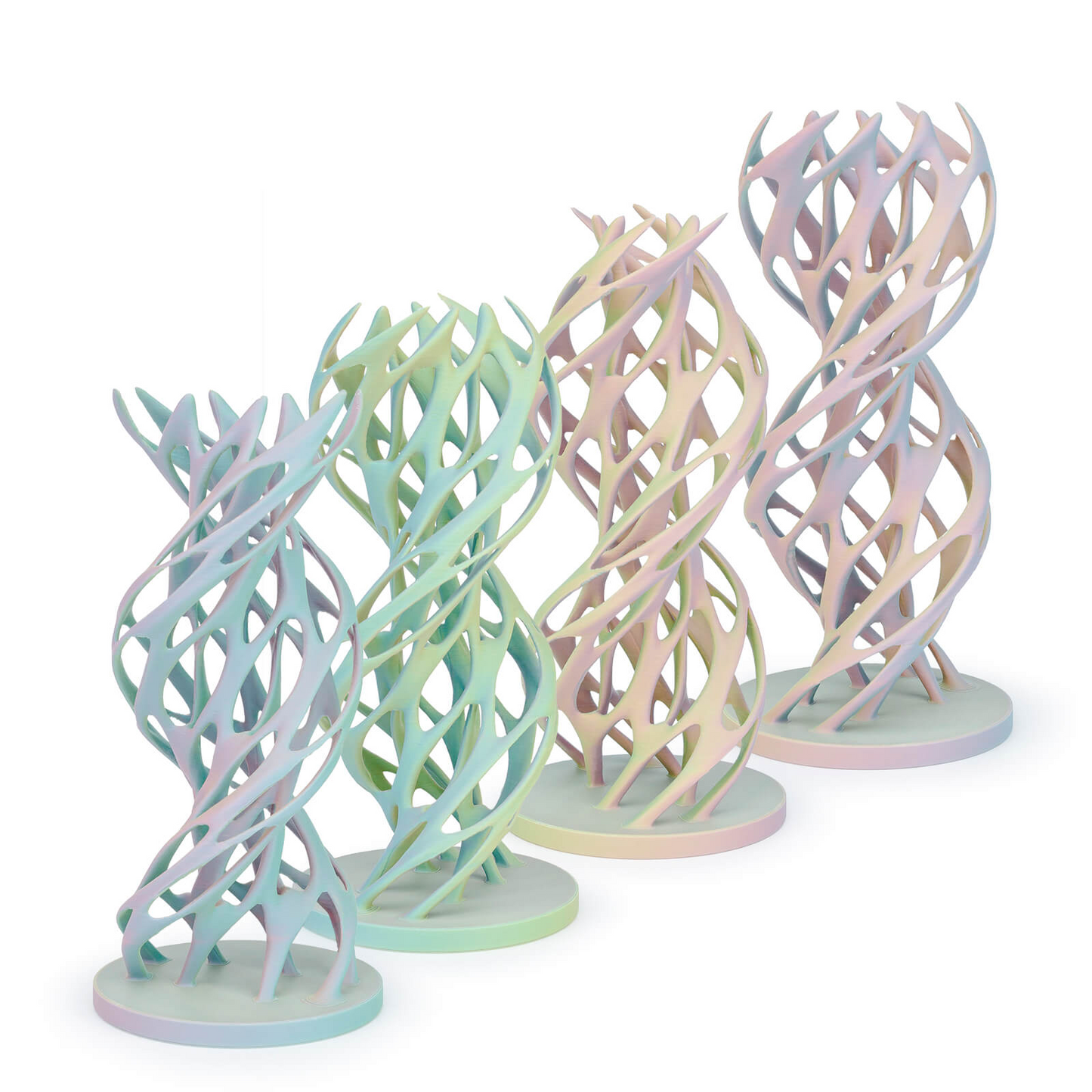 ZIRO Tri-Color Matte PLA Filament β 1.75mm, Colorful Mist, 1kg