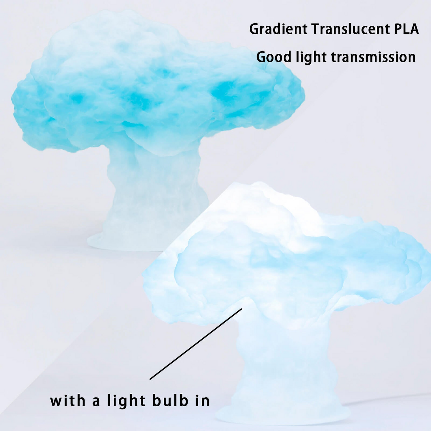 ZIRO Gradient Translucent PLA – Winter (1.75mm, 1kg)