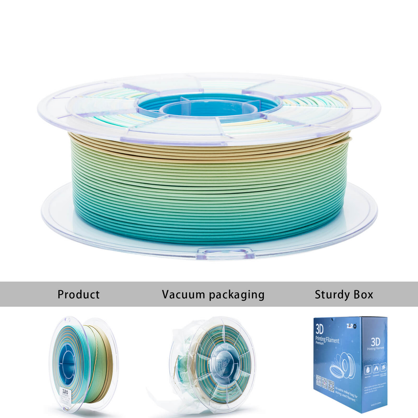 ZIRO Fast Gradient Matte PLA – Beach (1.75mm, 1kg)