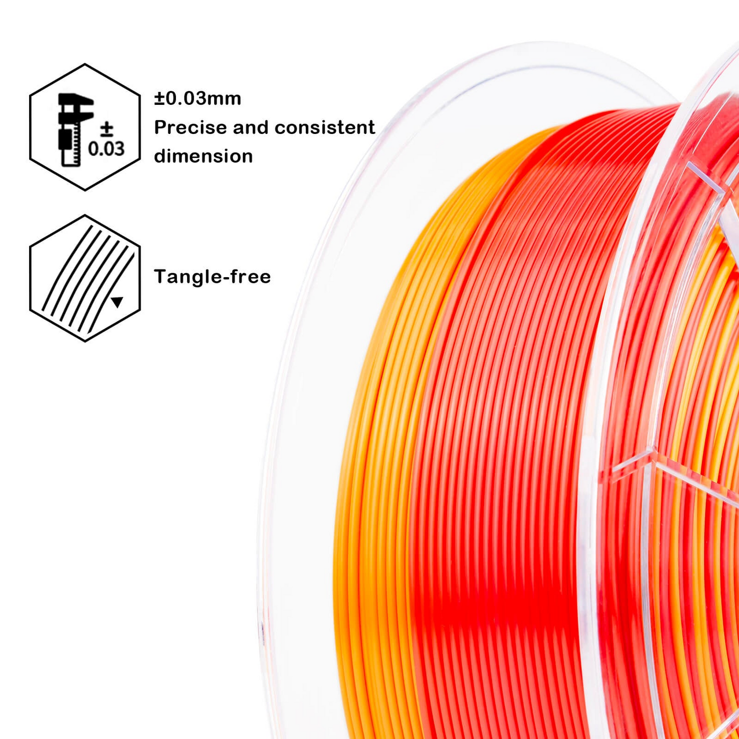ZIRO Fast Gradient Silk PLA – Personality Series: Passionate (1.75mm, 1kg)
