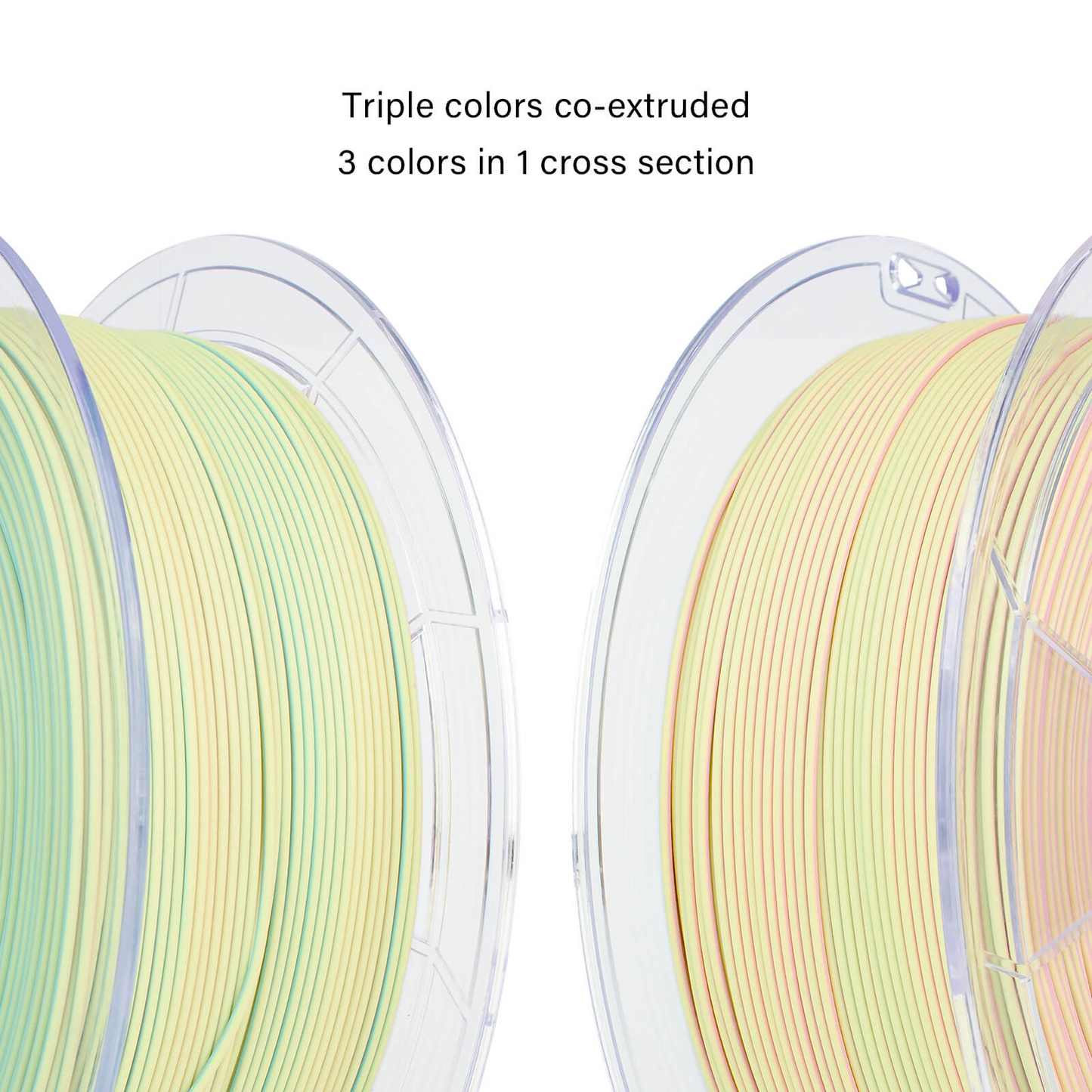 ZIRO Tri-Color Matte PLA Filament β 1.75mm, Colorful Mist, 1kg