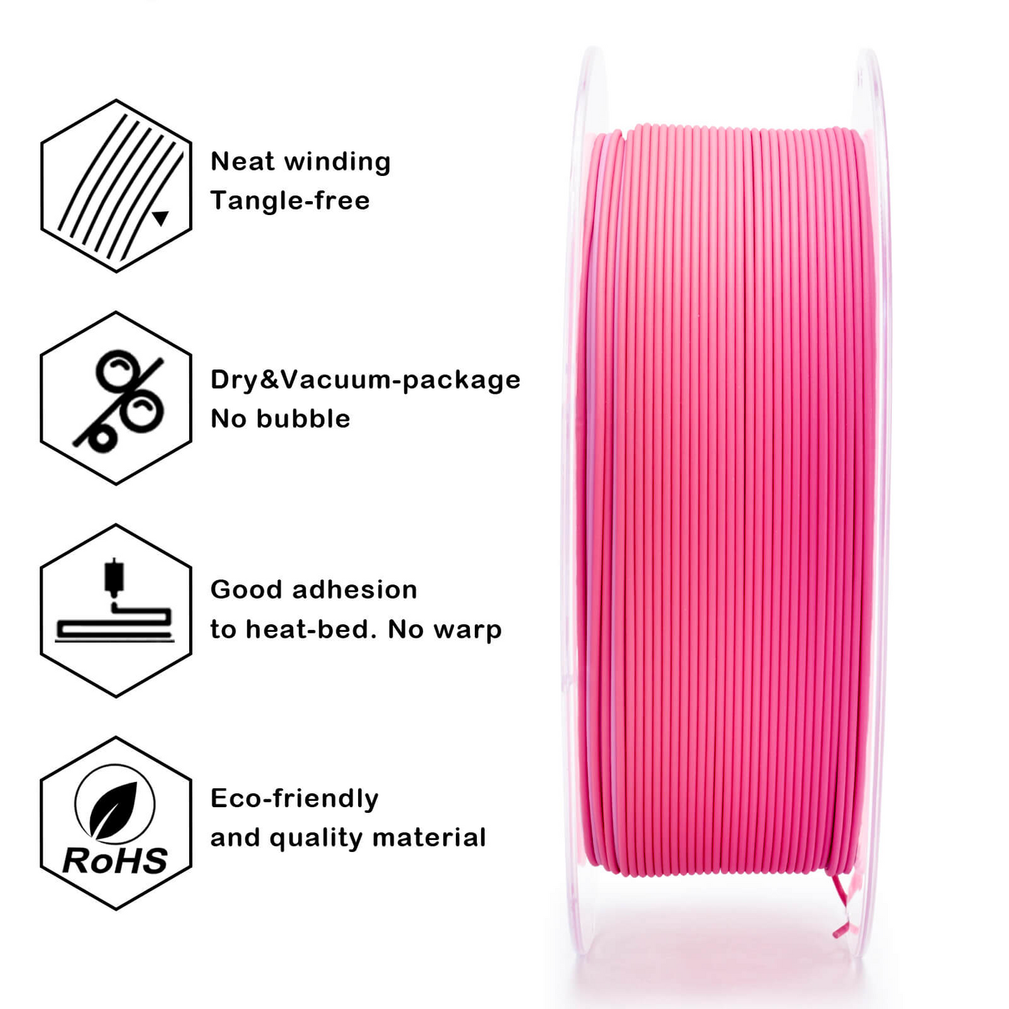 ZIRO Fast Gradient Matte PLA – Pink Hydrangea (1.75mm, 1kg)