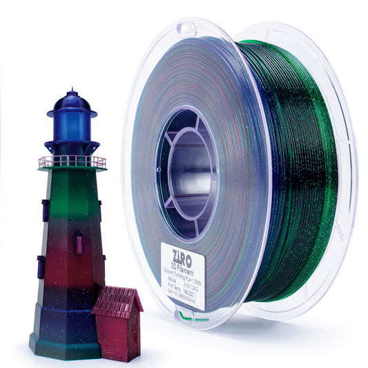 ZIRO Fast Gradient Twinkling Translucent PLA – Nebula (1.75mm, 1kg)