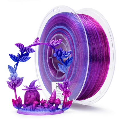 ZIRO Fast Gradient Twinkling Translucent PLA – Lavender (1.75mm, 1kg)