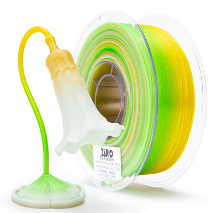 ZIRO Fast Gradient Twinkling Translucent PLA – White Lily (1.75mm, 1kg)