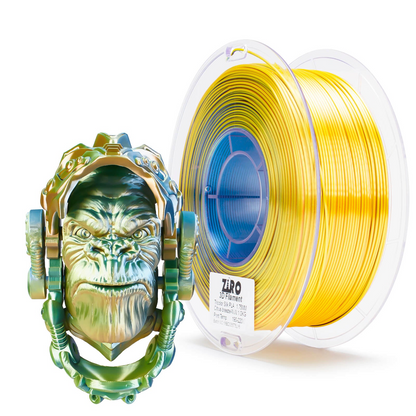 ZIRO Tri-Color Silk PLA Filament – 1.75mm, Citrus Breeze, 1kg