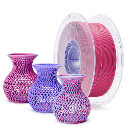 ZIRO Tri-Color Matte PLA Filament – 1.75mm, Frosted Berry, 1kg