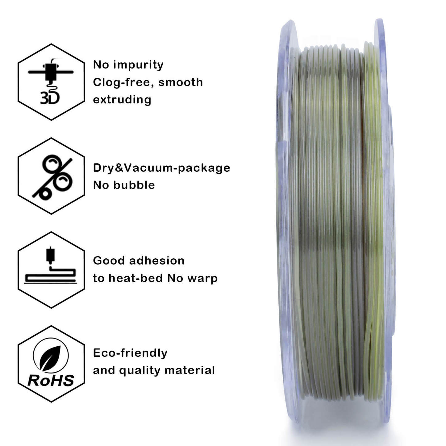 ZIRO Gradient Translucent PLA – Autumn (1.75mm, 1kg)