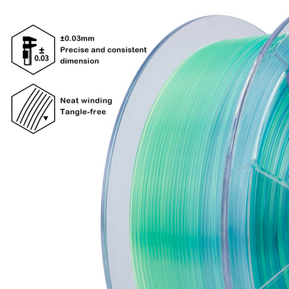 ZIRO Gradient Translucent PLA – Summer (1.75mm, 1kg)