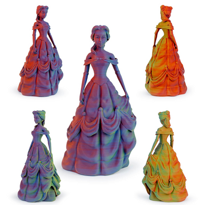 ZIRO Tri-Color Matte PLA Filament – 1.75mm, Neon, 1kg