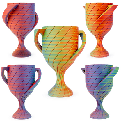 ZIRO Tri-Color Matte PLA Filament – 1.75mm, Neon, 1kg