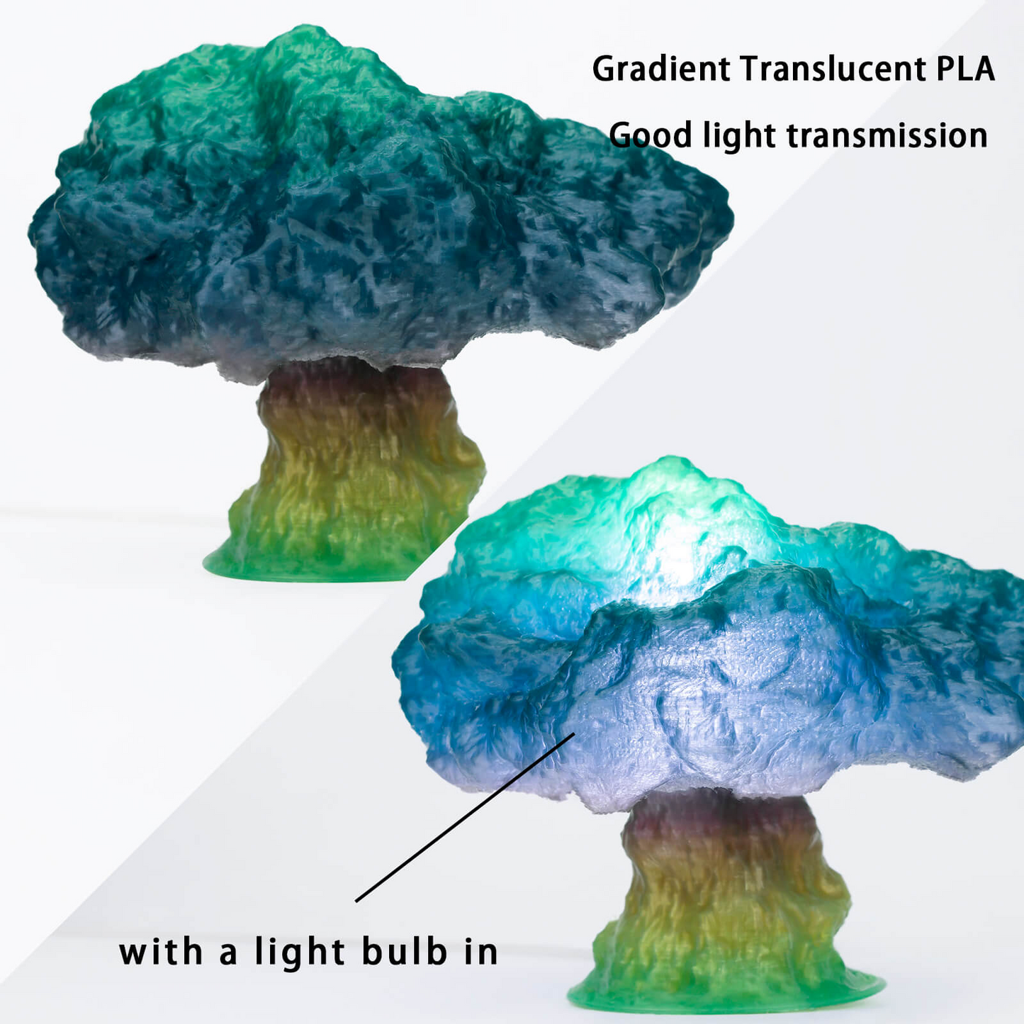 ZIRO Gradient Translucent PLA – Spring (1.75mm, 1kg)