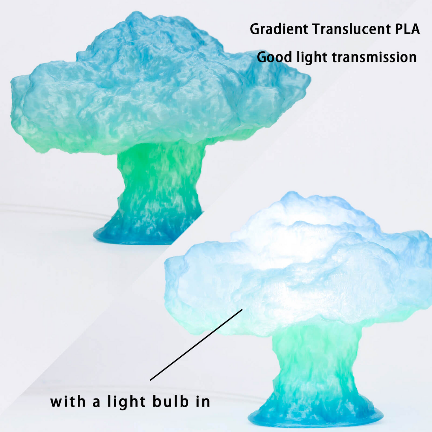 ZIRO Gradient Translucent PLA – Summer (1.75mm, 1kg)