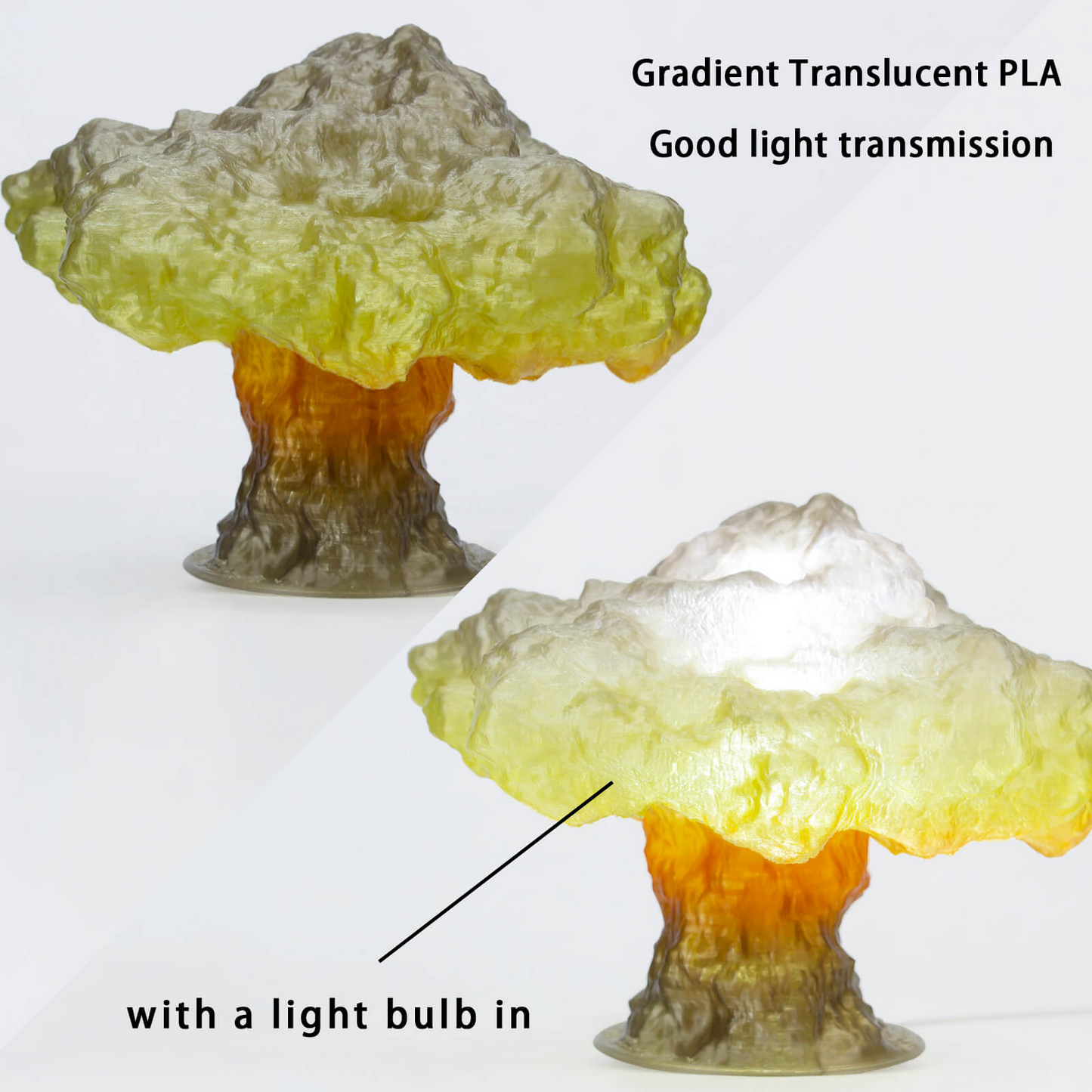 ZIRO Gradient Translucent PLA – Autumn (1.75mm, 1kg)