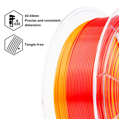 ZIRO Fast Gradient Silk PLA – Personality Series: Passionate (1.75mm, 1kg)