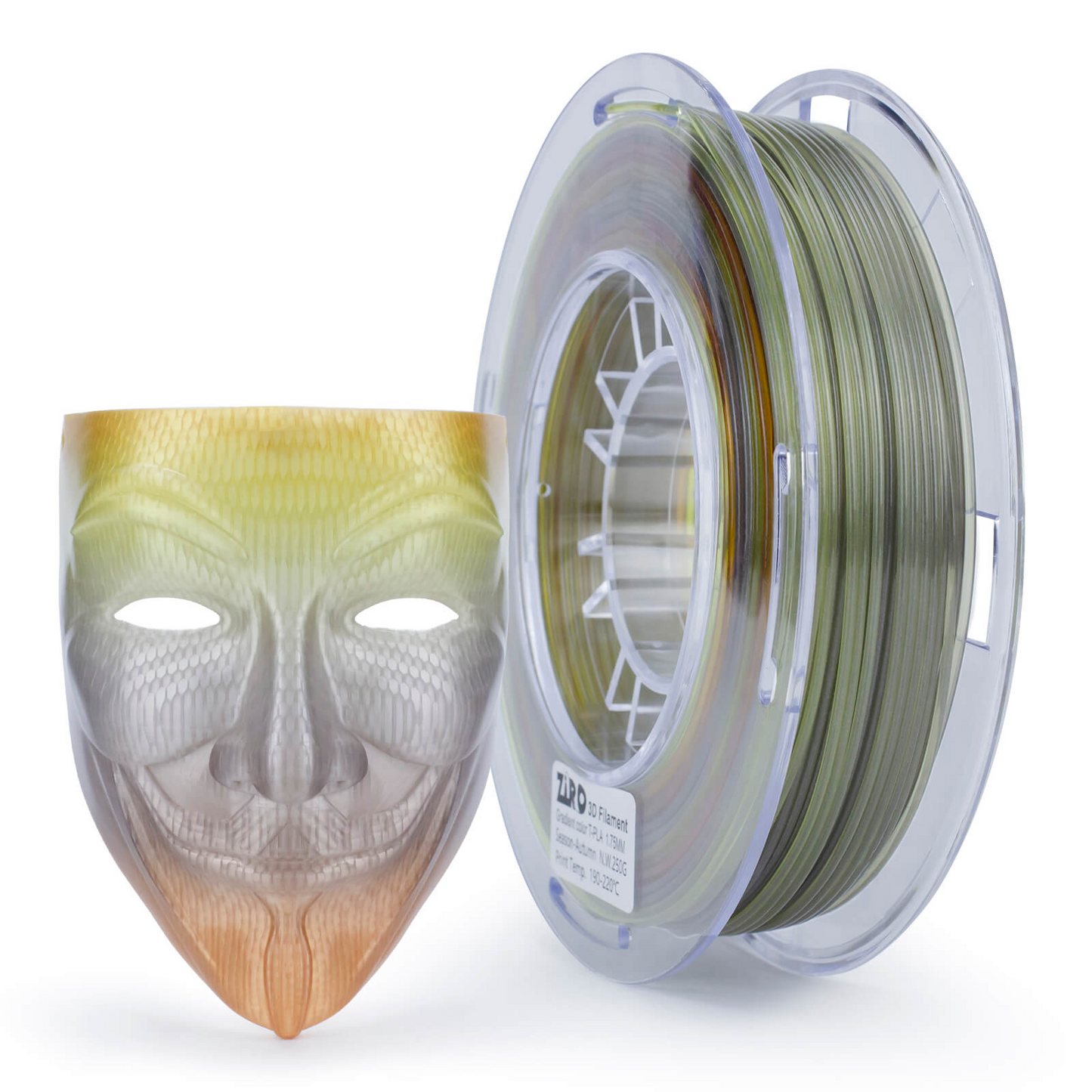 ZIRO Gradient Translucent PLA – Autumn (1.75mm, 1kg)