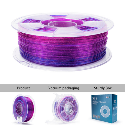 ZIRO Fast Gradient Twinkling Translucent PLA – Lavender (1.75mm, 1kg)