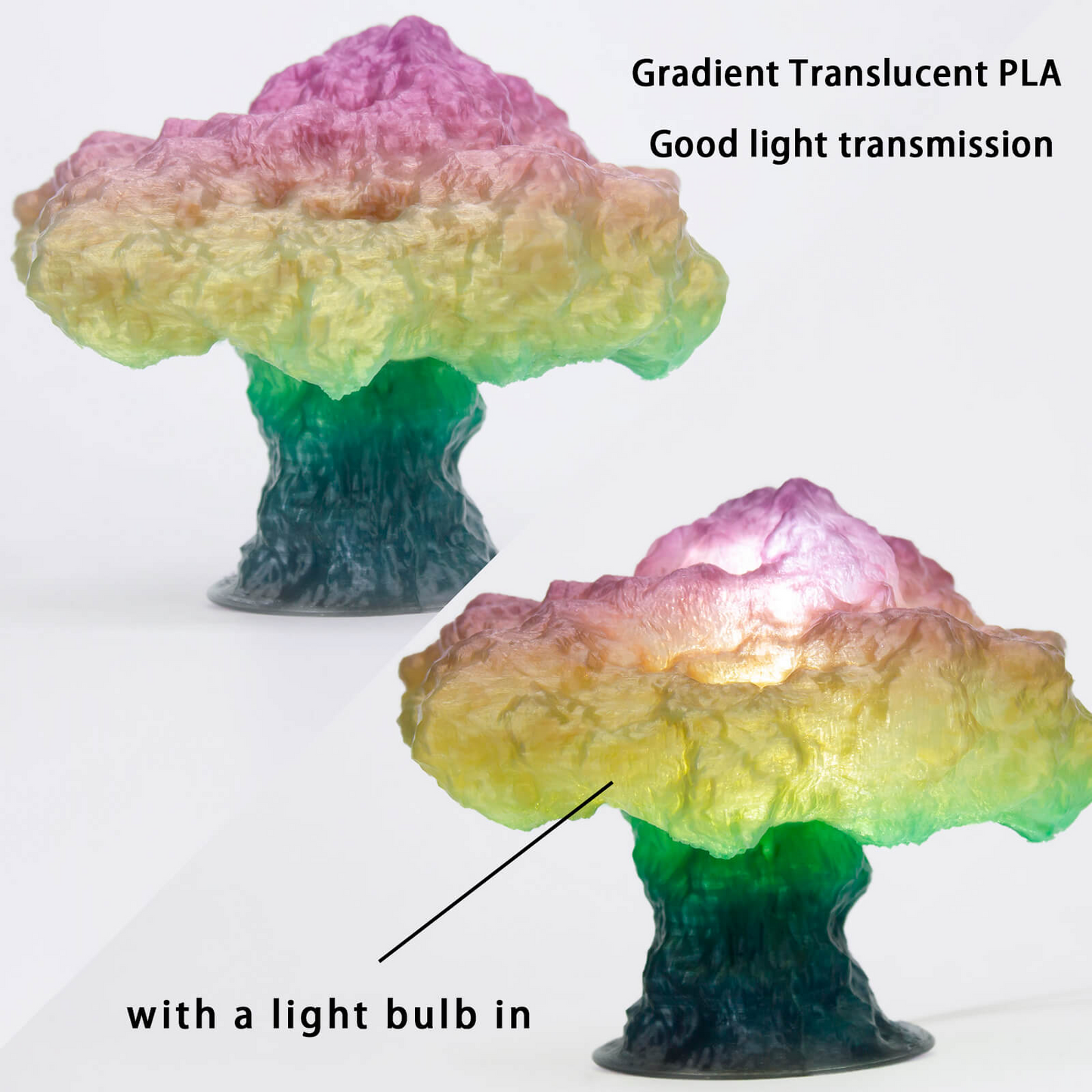 ZIRO Gradient Translucent PLA – Spring (1.75mm, 1kg)