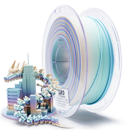 ZIRO Fast Gradient Matte PLA – Pastel Spectrum (1.75mm, 1kg)