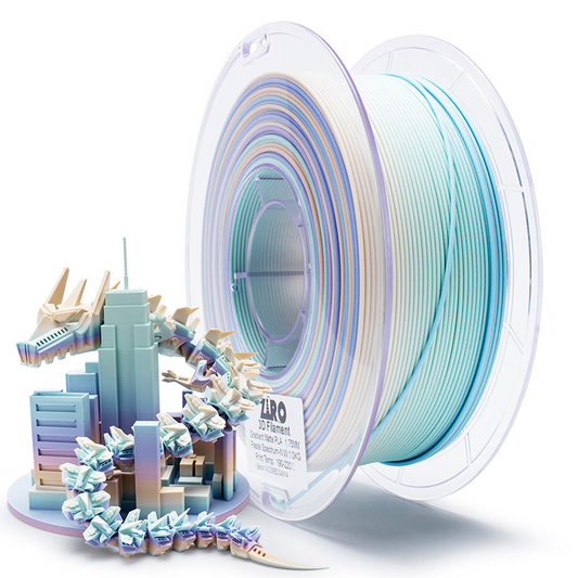 ZIRO Fast Gradient Matte PLA – Pastel Spectrum (1.75mm, 1kg)