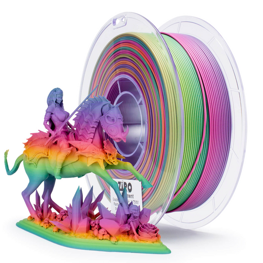 ZIRO Fast Gradient Matte PLA – Rainbow Blaze (1.75mm, 1kg)