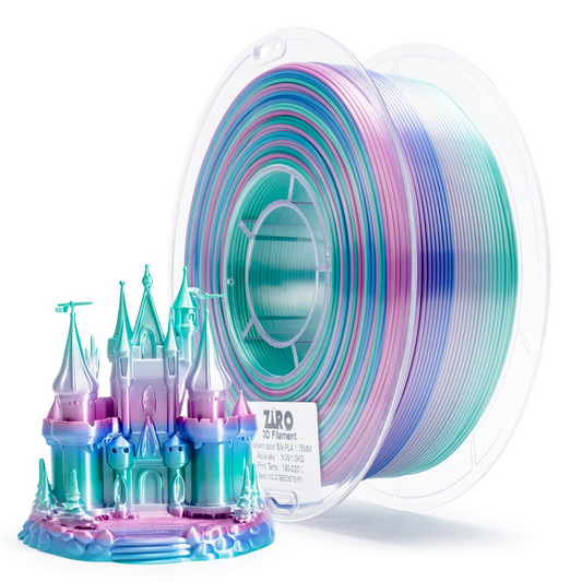 ZIRO Fast Gradient Silk PLA – Aqua Sky (1.75mm, 1kg)