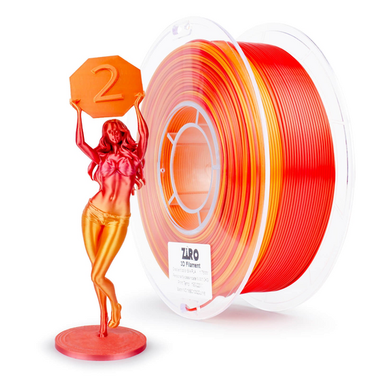 ZIRO Fast Gradient Silk PLA – Personality Series: Passionate (1.75mm, 1kg)