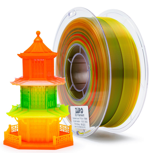 ZIRO Gradient Translucent PLA – Crystal Nectar (1.75mm, 1kg)