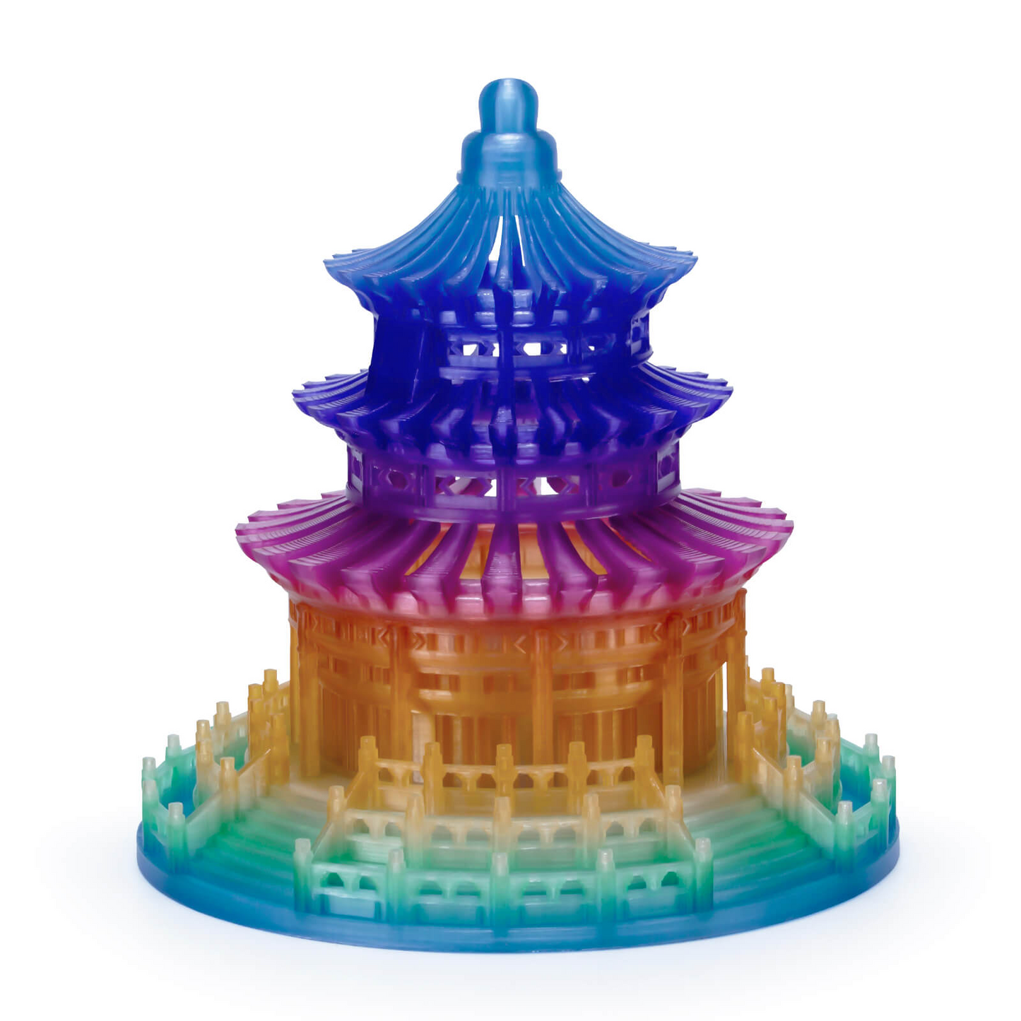 ZIRO Gradient Translucent PLA – Crystal Prism (1.75mm, 1kg)