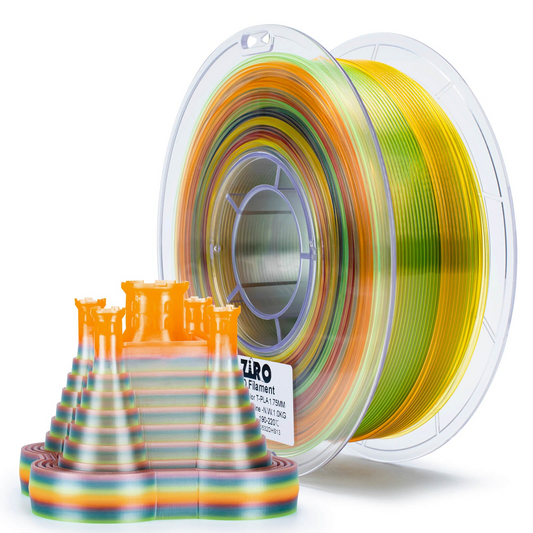 ZIRO Gradient Translucent PLA – Crystal Sunshine (1.75mm, 1kg)
