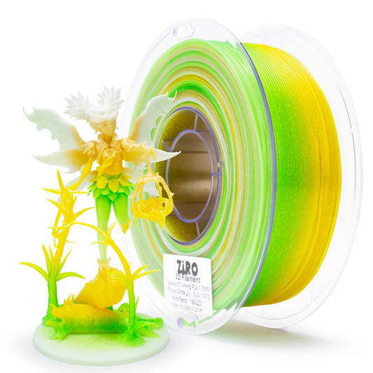ZIRO Fast Gradient Twinkling Translucent PLA – White Lily (1.75mm, 1kg)